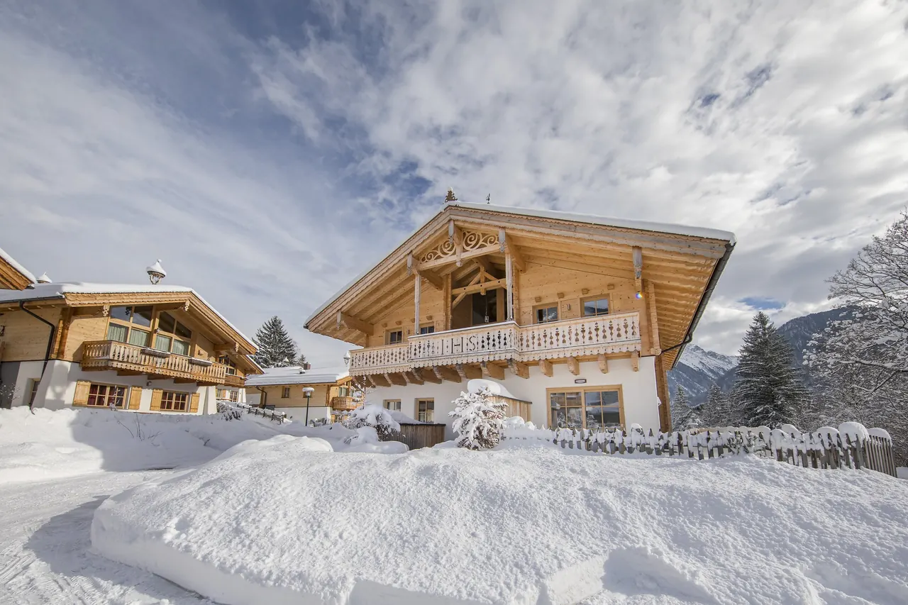 Het chalet in de winter